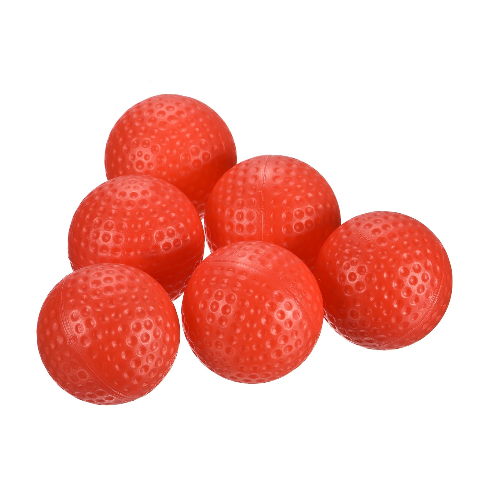 YOKIVE 20 Pcs Golf Practice Balls, Sports Plastic Hollow Flight Train for Indoor Golf Swing Practicing(Red, 41-mm)