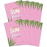 FACETORY K Beauty Face Mask Skin Care - SUN BAE SOOTHING Sheet Mask with Aloe & Shea Butter | After Sun Care, Soothe & Restore (10 Pack)