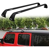 Snailfly Black Luggage Roof Rack Fit for 2007-2026 Jeep Wrangler JK JL Gladiator JT 2&4 Door Cross Bars