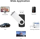 KOOTION 8GB USB Flash Drive 10 Pack Swivel Capless USB 2.0 Black view 7