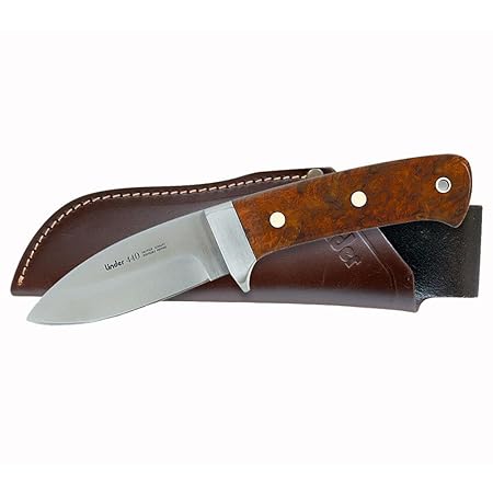 Linder Jagdmesser Klingenlänge 9.1 cm Amboinaholz, 19.7 cm