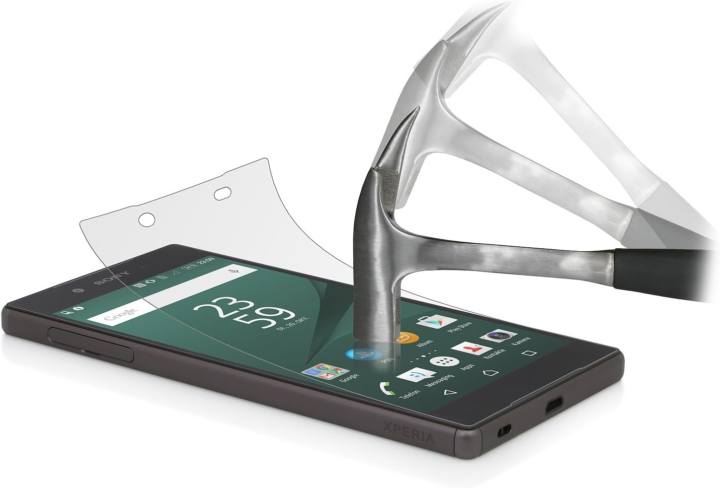 StilGut Tempered Glass Screen Protector (Front and Back) Compatible with Sony Xperia Z5, Front & Back - Image 4