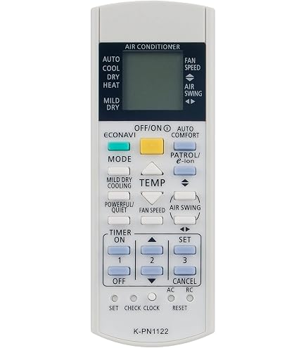 thumbnail image 2 of Original Panasonic ACXA75C07440 Air Conditioner Remote Control – For CSRZ25TKR, CURZ35TKR, And More 2 of 3