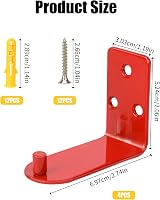 KALIONE Fire Extinguisher Holder 4 Pack Wall Hook up to 9 kg Red view 2
