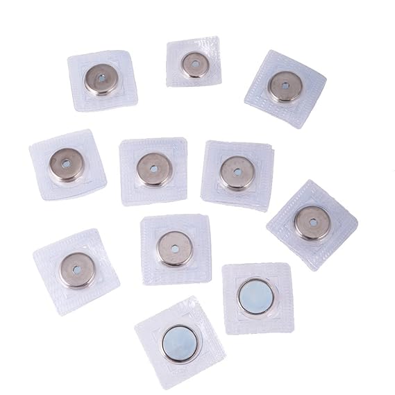 Gazechimp 10 Paar Unsichtbare Magnetknopf Magnetische Snap Geldbörse Befestigung 19mm 15mm zum Nähen, Basteln Kleidung, Tasch