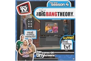 New Fall '21 - Tiny TV Classics - The BigBangTheory Edition - Newest Collectible from Basic Fun - Watch top Scenes on a Real-Working Tiny TV (with Working Remote)!
