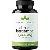 Luma Nutrition Citrus Bergamot 1000mg Supplement - 60 Capsules