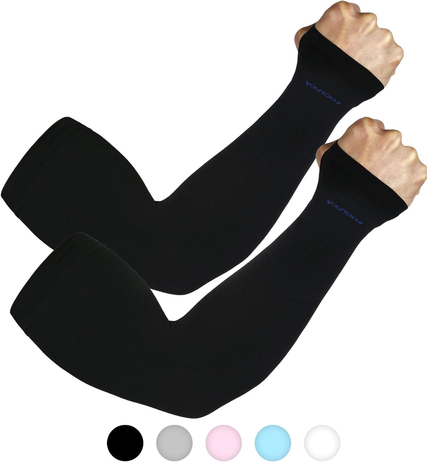 Achiou Arm Sun Sleeves Compression UV Protection Cooling for Men Women Summer Sunblock, Cycling Driving Golf Running : Clothing