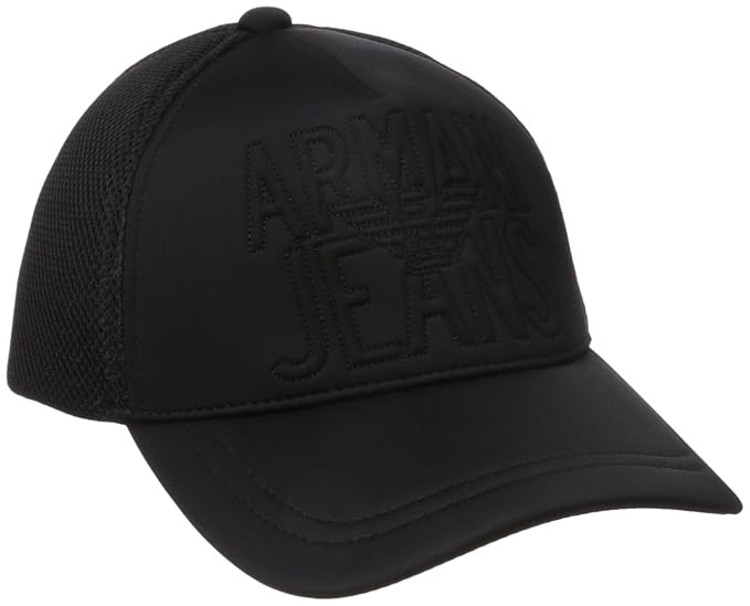 armani jeans cap black