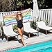 Dock & Bay Pastel Rainbow Striped Beach Towel - Summer - Unicorn Waves - Large (160x80cm, 63x31)