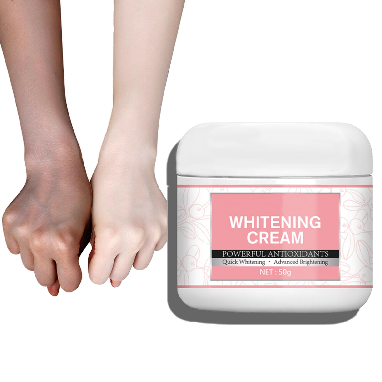 Whitening Cream, Skin Brightener Cream Moisturiser Body | Body Creams For Dry Skin And Sensitive Skin | Body Moisturiser Softens And Smooths Skin Body Cream Non-Greasy For Daily Use
