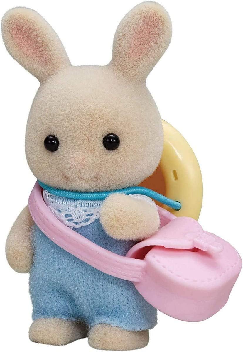 Sylvanian Families Milk Rabbit Baby, Cream, Pink, Petit