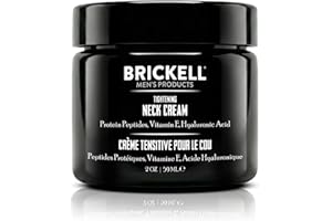 Brickell Men's Tightening Neck Cream For Men, Natural and Organic, Neck Cream For Tightening and Firming, Anti Wrinkle Cream,