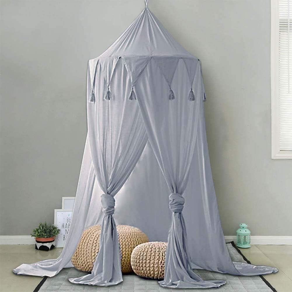 Napravi Rs Hoomall Decoration Chambre Moustiquaire Ciel De Lit Baldaquin Moustiquaire Tente Jeu Lecture Pr Bebe Enfant Repulsif Pour Insectes Bonne Circulation Dair 240cm Violet Ciels De Lit Accessoires De Literie