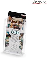 Deflecto Portrait Literature Stands Wall Mounted 1/3 A4 DL Size view 3