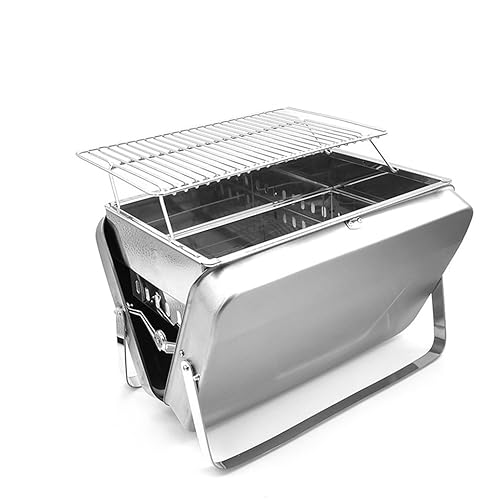 KIMISS Tragbarer Grill Aus Edelstahl - Kompakter Outdoor Grill Für Camping