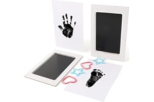 SCOTAMALONE Baby Footprint Kit Pet Paw Print Kit Handprint Ink Pads 2 Packs Medium Size