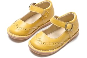 THEE BRON Girls Mary Jane Flats Toddler Kids School Uniform Party Dress Shoes