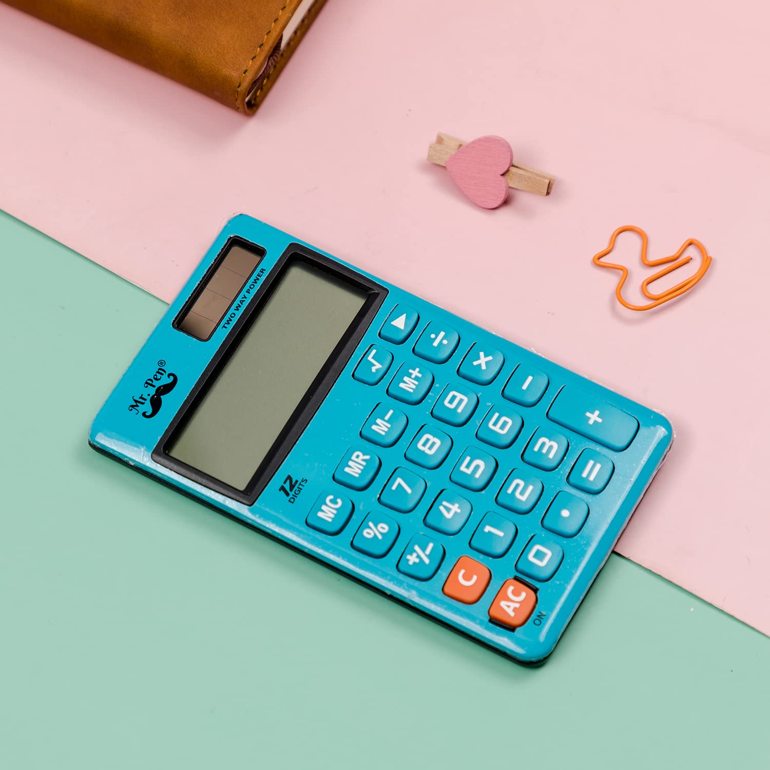 Mr. Pen- Standard Function Calculator, 12 Digits, Solar Calculator, Basic Office Calculators