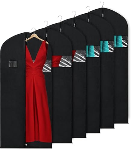 Amazon.com: Luxury On the Go Long Formal Dress Bag 54" Hanging Garment Bag for Dresses, Prom & Bridesmaid Long Garment Bags for Hanging Clothes Lightweight & Tear-Resistant with Clear ID Window Amazon.com: Luxury On the Go Long Formal Dress Bag 54" Hanging Garment Bag for Dresses, Prom & Bridesmaid Long Garment Bags for Hanging Clothes Lightweight & Tear-Resistant with Clear ID Window