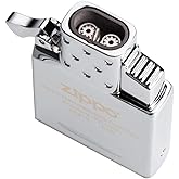 Zippo Butane Double Flame Insert - Windproof Lighter - Fire On Demand - Refillable - for Original Cases - Gift Box - Metal