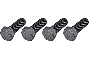 METALLIXITY Hex Bolts (M14-2x40mm) 4Pcs, 8.8 Grade Carbon Steel Fully Threaded Black Oxide, Coarse Thread UNC Hex Head Screw 