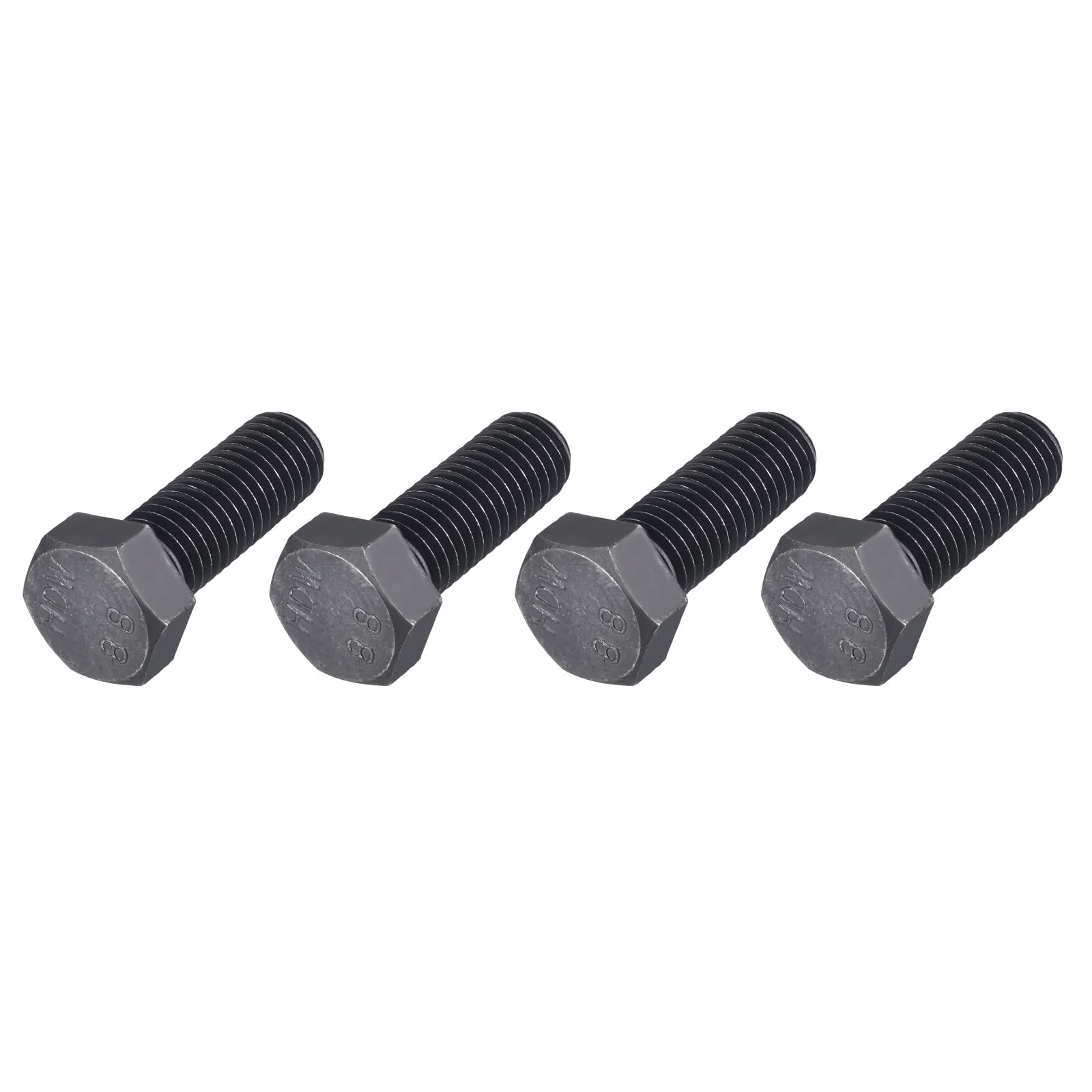 METALLIXITY Hex Bolts (M14-2x40mm) 4Pcs, 8.8 Grade Carbon Steel Fully Threaded Black Oxide, Coarse Thread UNC Hex Head Screw Bolt - for Furniture Repair — image 1