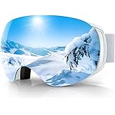 findway Ski Goggles OTG for Women Men Adult Youth-Over Glasses Snow Goggles-Interchangeable Lens,Anti Fog Snowboard Goggles