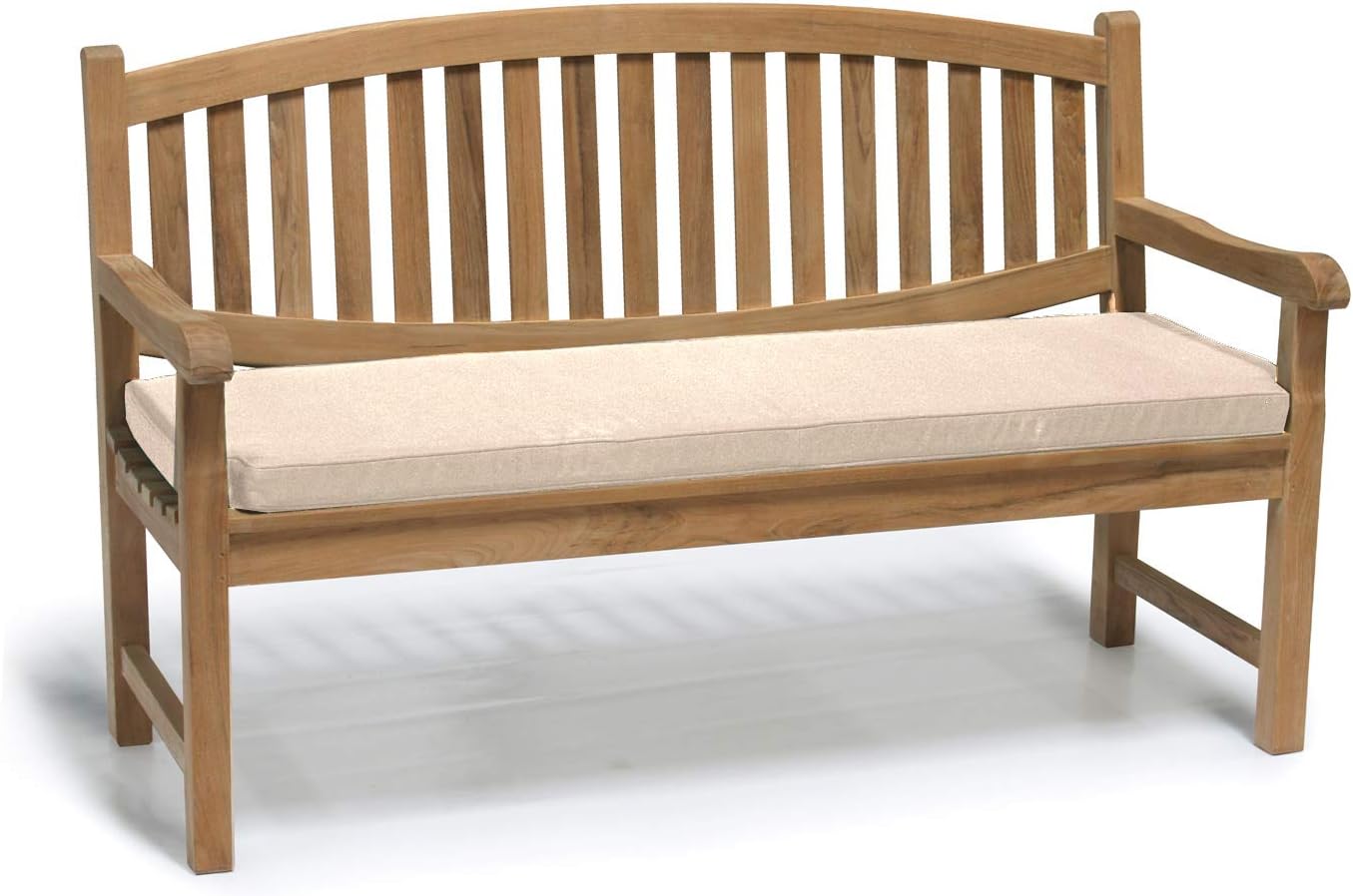 Jati Kennington Oval Teak FULLY ASSEMBLED Garden Outdoor Bench 1.5m