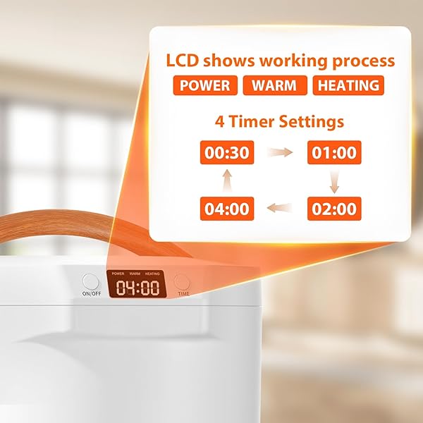 CWDOLROI TOWEL WARMER, 20L LARGE TOWEL WARMERS FOR BATHROOM, TOWEL BUCKET FITS UP TWO 40″X70″ OVERSIZED TOWELS, BATHROBES, BLANKETS, TOWEL HEATER WITH LCD, 4 TIMER SETTING AND AUTO SHUT OFF(WHITE)