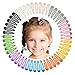 Habibee Pack of 100 Snap Hair Clips Girls Glitter Non Slip Metal Hair Barrettes for Kids Toddlers Perfect for Fine Hair Thick Hair