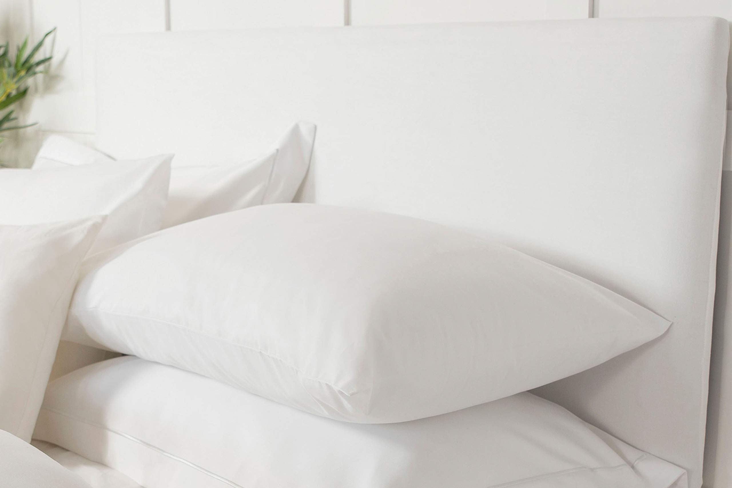 Belledorm Headboard Wrap - Transforms a drab looking Headboard - Luxury Faux Suede (White, King)