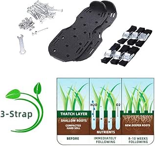 WWJJLL Zapatos del césped del jardín aireador, tamaño común con 26