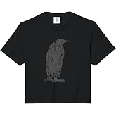 Penguin Vintage Design - Penguin Print Comfort Colors Crop Top