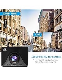 Ananteke Dash Cam, Dashboard Camera 3.2 pulgadas IPS pantalla 1296P Full HD Cámara de coche 170 ° Cámaras de tablero gran angular. Monitoreo de Estacionamiento, Detección de Movimiento, Sensor G, Compensación LED