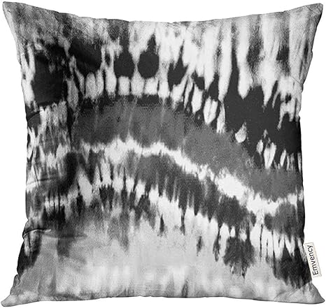 shizh Abstracto Blanco y Negro Blanqueado Arco Iris Tie Dye en lejía