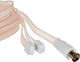 HQ FM Antenna Cable 300 Ohm Ribbon with Coaxial Plug for Broadcast Reception view 2