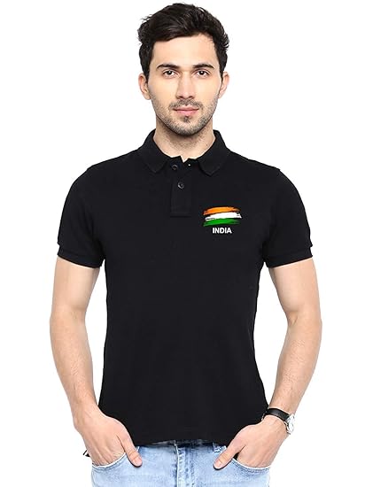 t shirt with indian flag logo