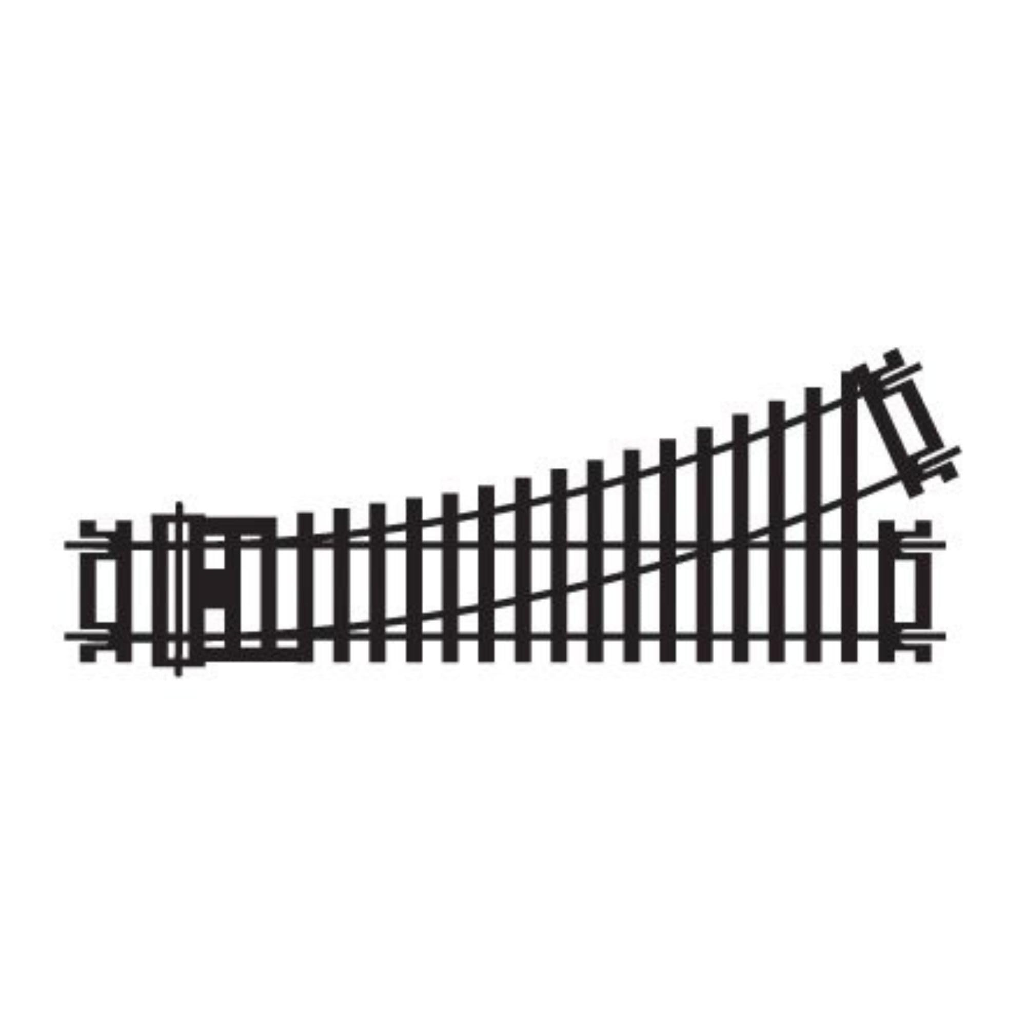 Hornby R8072 OO Gauge Left Hand Point Track - Extra Track Pieces for Model Railway Sets, Model Train Track Pieces - Scale 1:76 — image 1