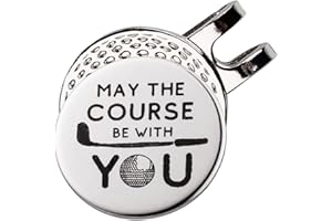 BOTOGIFT Funny Golf Ball Marker with Magnetic Hat Clip, A Perfect Golf Gift for Men or Women - Golf Accessories for Men or Women, Sliver