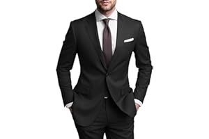 SHUZHXLZANGY Mens Suits Regular Fit 2 Piece Suit for Men Wedding Prom Business Formal Suit