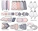 Bacati - Tribal/Aztec Muslin Quilted Changing Pad Cover (Small Triangles, Coral)