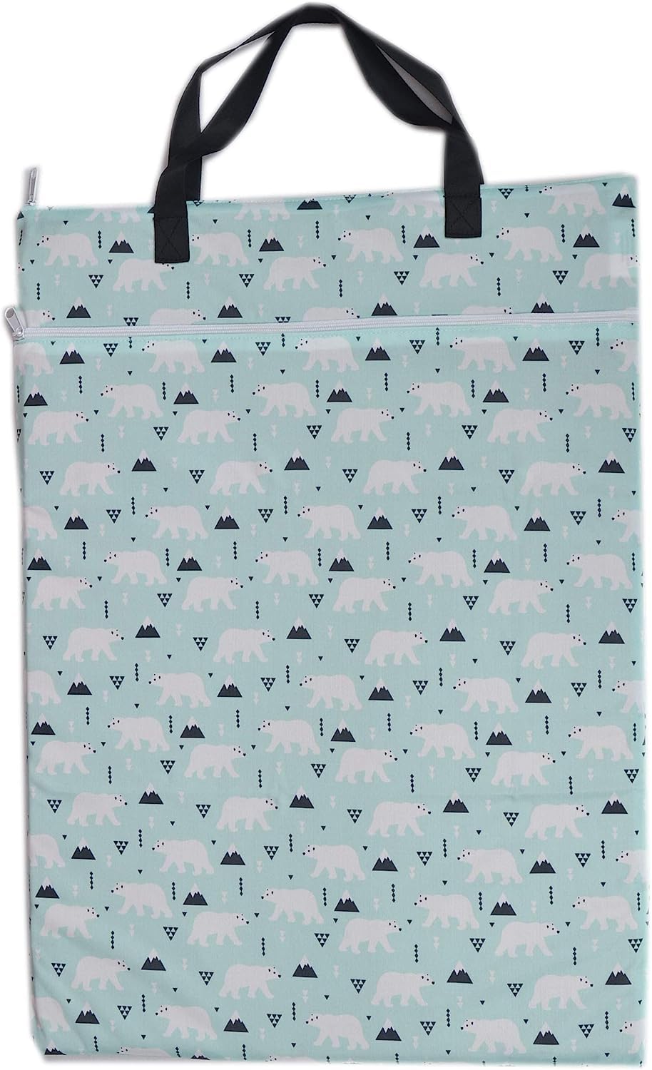 Large Hanging Wet/Dry Cloth Diaper Pail Bag for Reusable Diapers or Laundry