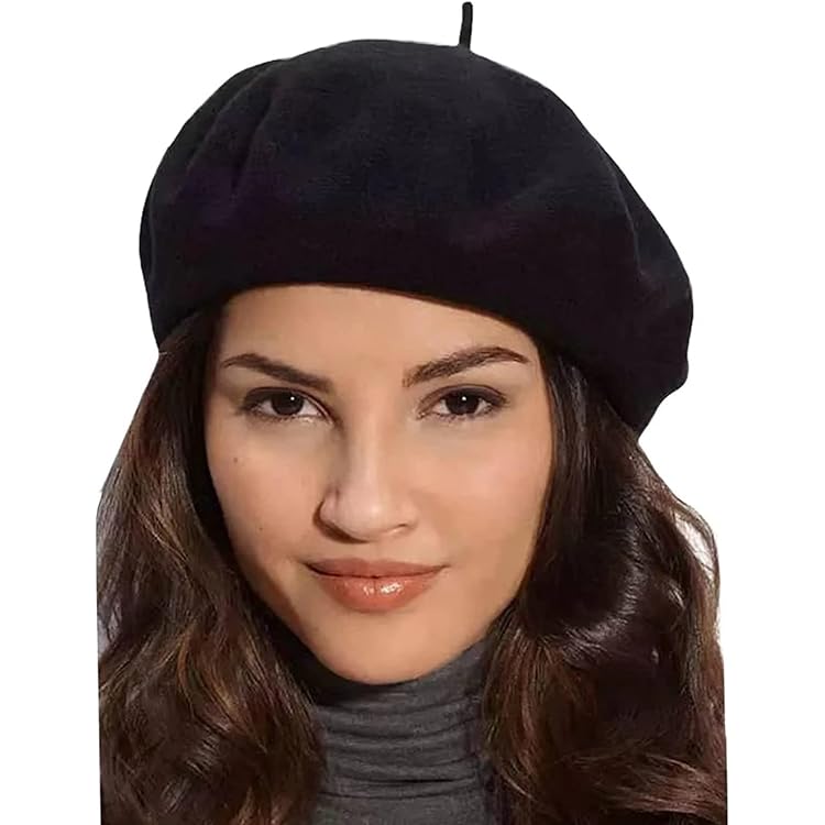 KIMMING Beret Hats for Women- Classic Wool French Beret | Elegant