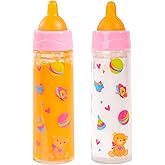 Bayer - Magic Bottle for Dolls - 2-Pieces Doll Accessories, White Milk or Orange Juice Look - Age 18m+ - 79201AE