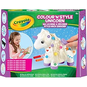 CRAYOLA Colour 'n' Style Unicorn | Colour Your Own Unicorn Again and Again | Includes Washable Marker Pens, Beads…