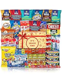 Care Package (40 Count) Cookie Chips & Candies Party Snack Gift Bundle