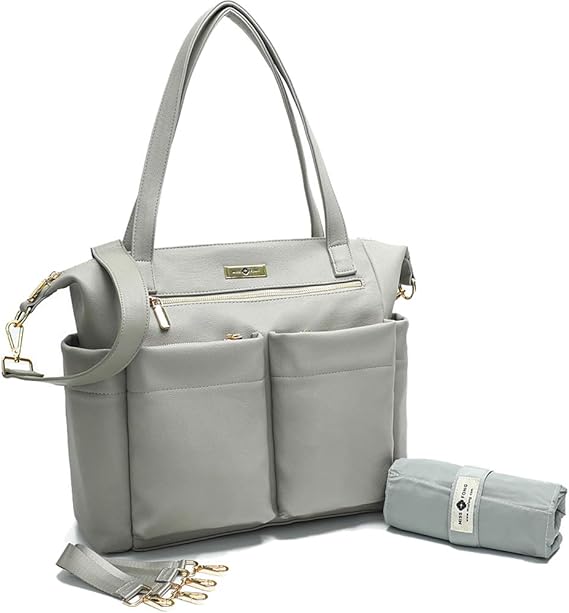 White leather diaper bag Clearance