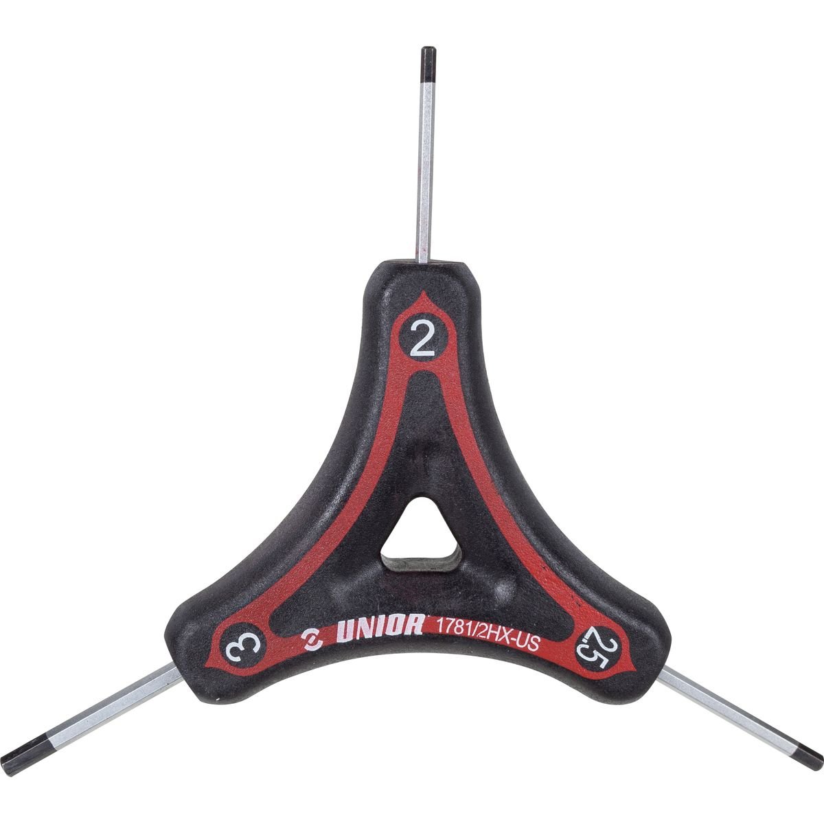Unior Three-Legged Hex Wrench Black/Red, 2x2,5x3