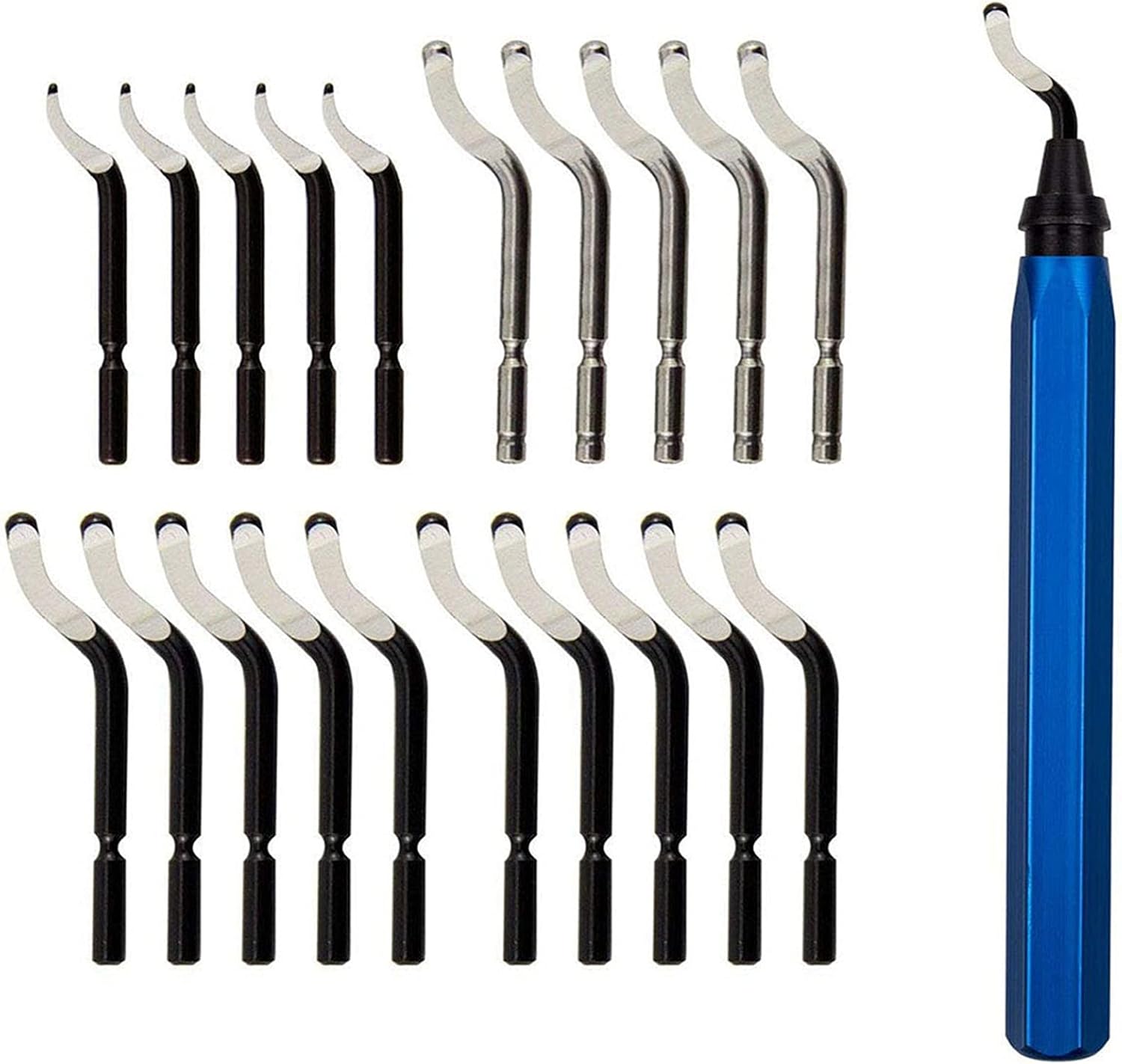 Metal Deburring Tool Kit Deburr Cutters Set 20 PCS Trimming knife